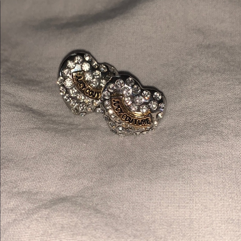 Juicy couture earrings heart shaped